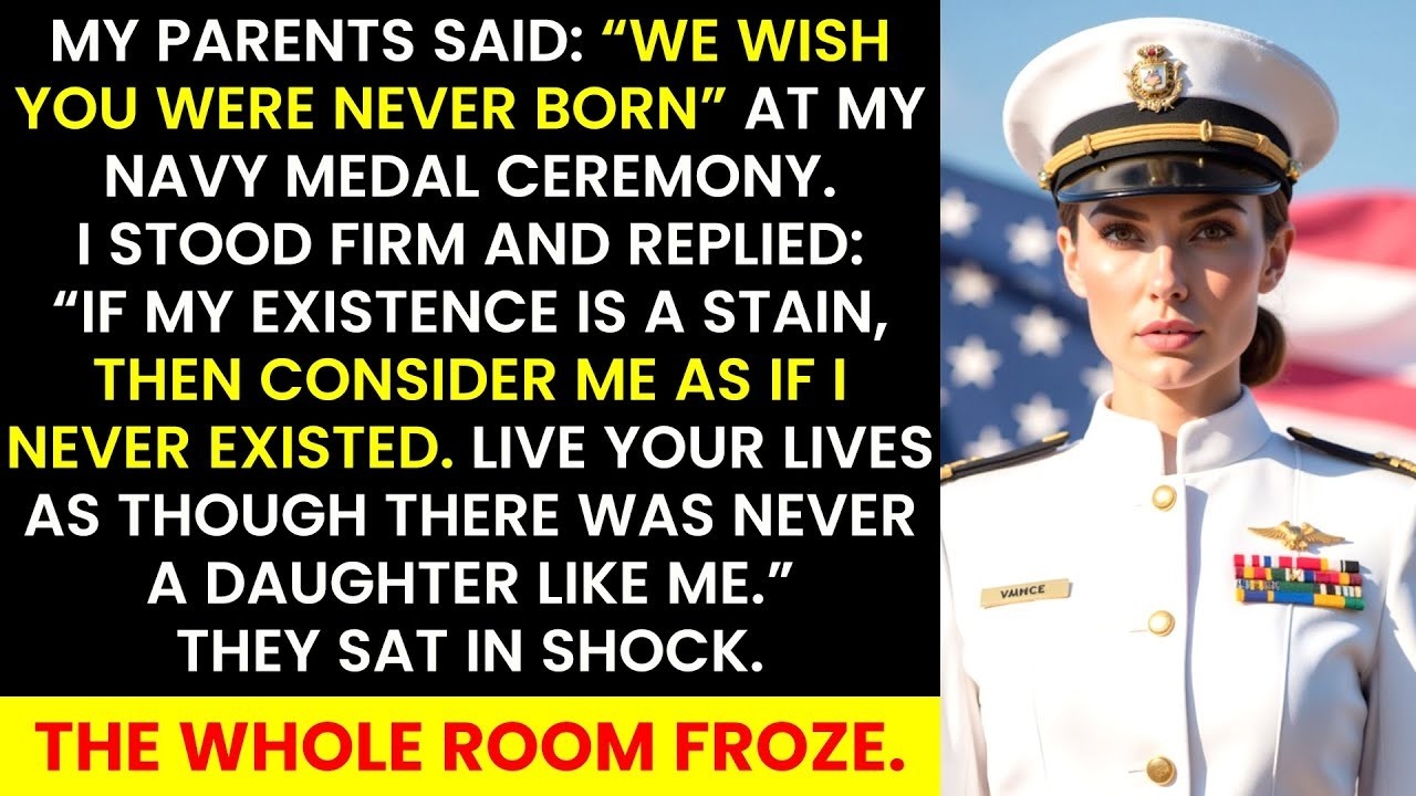 My Parents Said ‘We Wish You Were Never Born’ at My Navy Medal Ceremony— So I Did What Truly Shocked