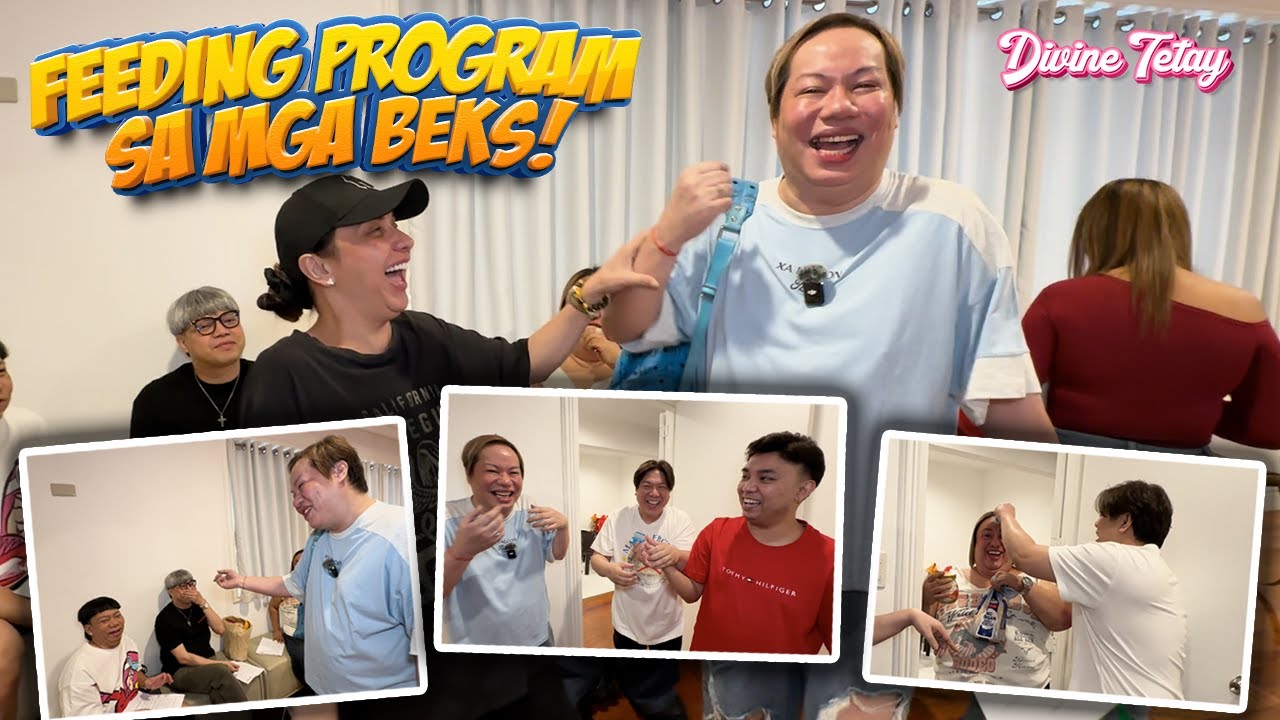 MAY PA FEEDING PROGRAM SA REHEARSAL NG MGA BEKS FOR DONITA'S CONCERT! | BEKS SQUAD | DIVINE TETAY