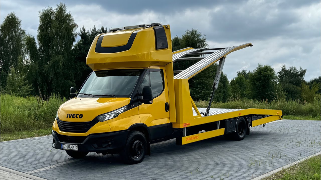 Sprzedam Iveco Daily 2022r ‼️70C18‼️Laweta piętrowa DiGiCROSS Pomoc Drogowa Autotransporter , 2 auta