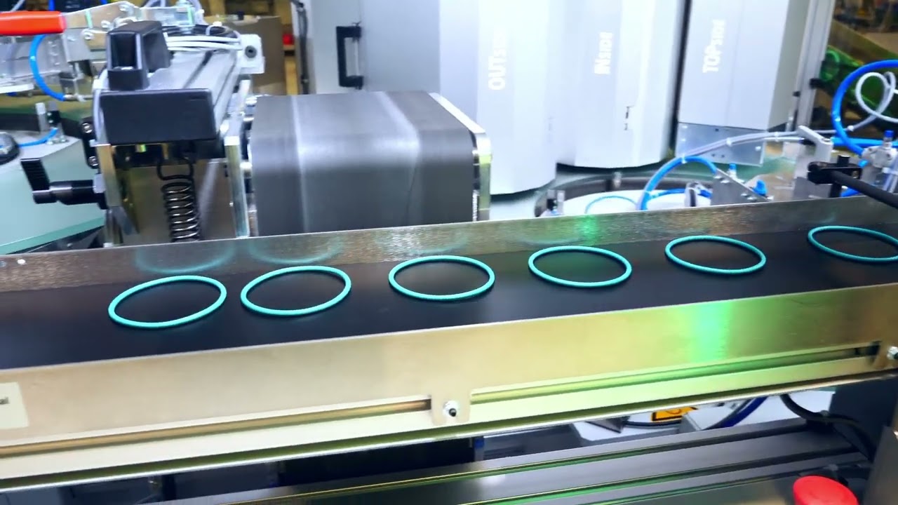 Optical inspection system TAVI.02-L for large O-rings and other parts with OD up to 120mm