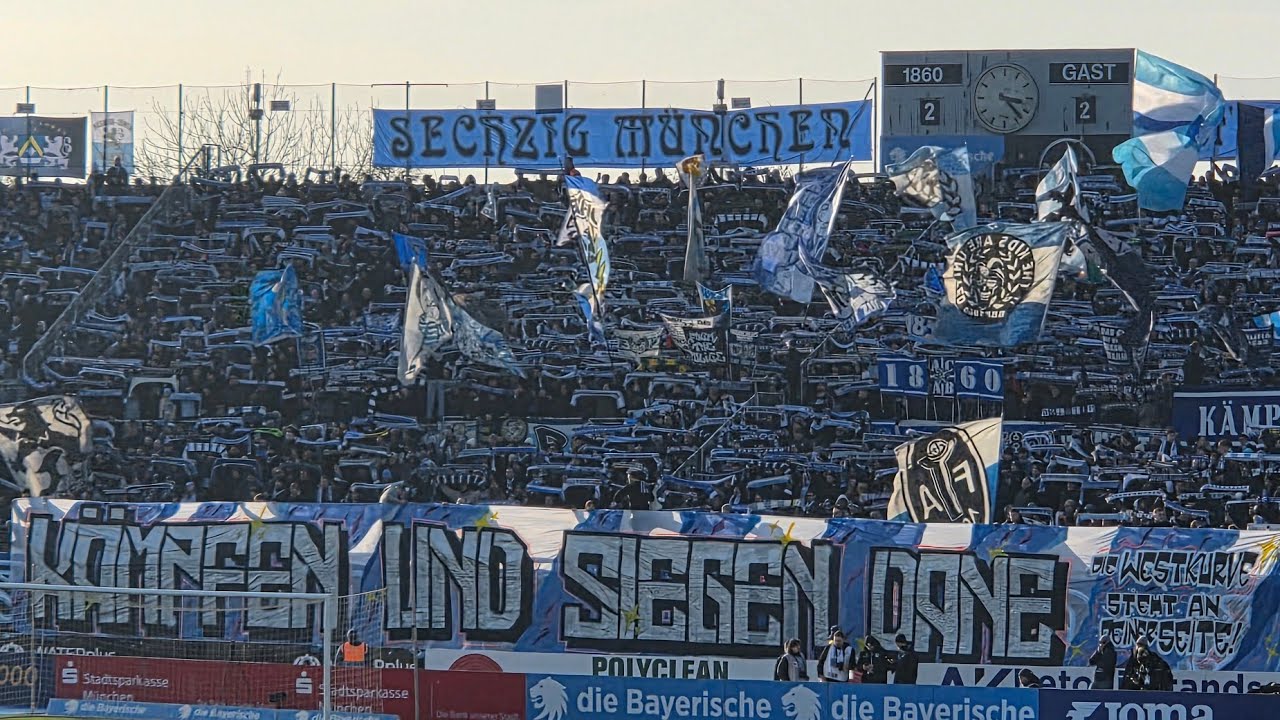 31.01.2026 TSV 1860 München - Alemannia Aachen 2:2, Support Home & Away Sector