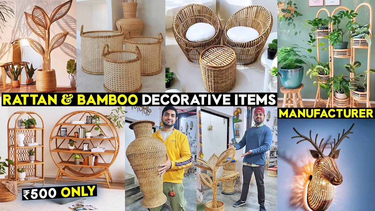 Buy Rattan & Bamboo Decorative Items | #rattanfurniture #bambodecors | Garden Furniture From Factory