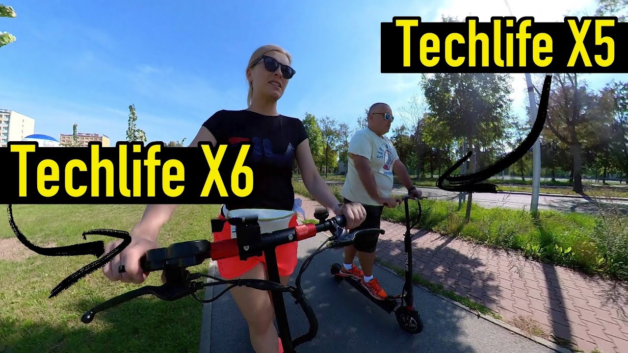 Techlife X5 i X6 - idealna hulajnoga elektryczna - Test - Review - Recenzja - Prezentacja PL