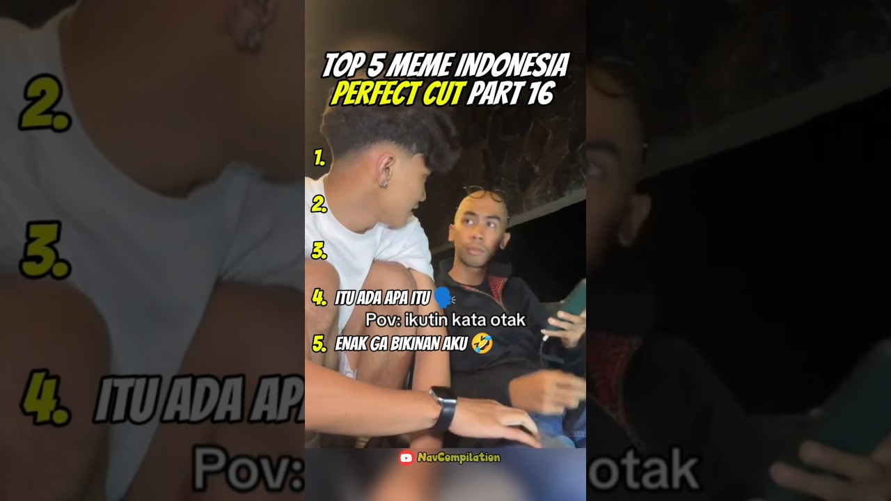 Top 5 Meme Indonesia Perfect Cut pt.16 🗿 #youtubeshorts #shorts #shortslucu #viral #fyp