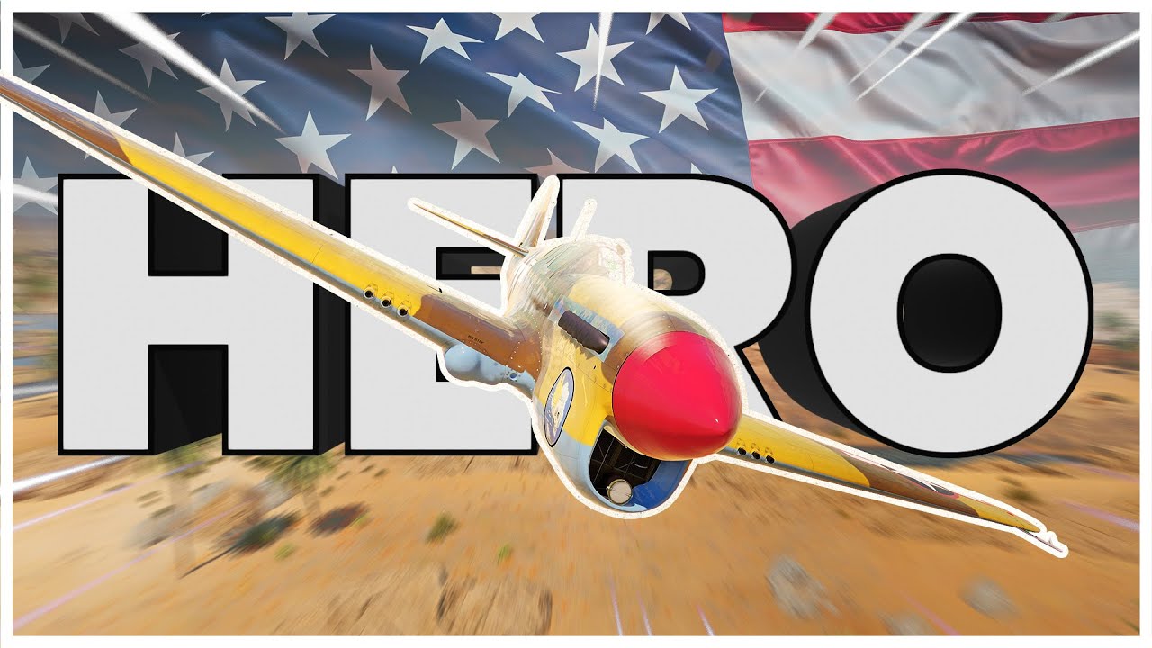 Играем за американского героя низшего уровня (War Thunder P-40F)