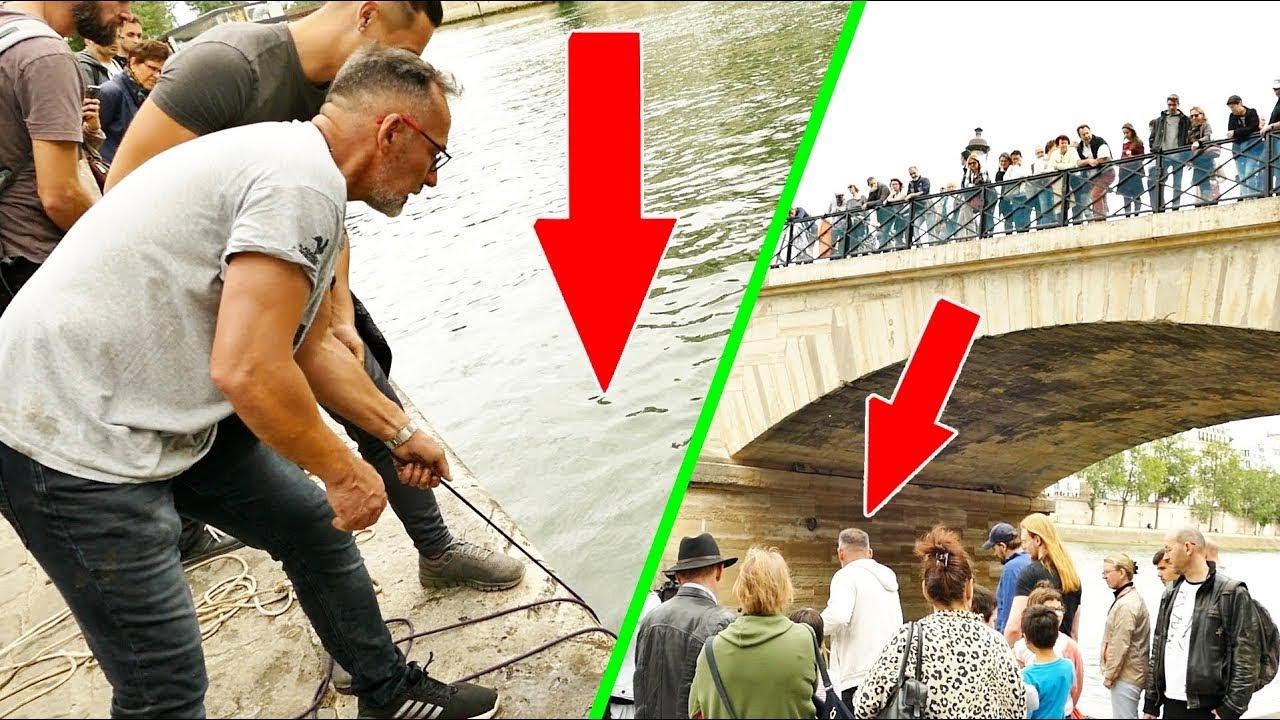 Paris em choque com o que acharam no Rio Sena | Chrisdetek pesca magnética