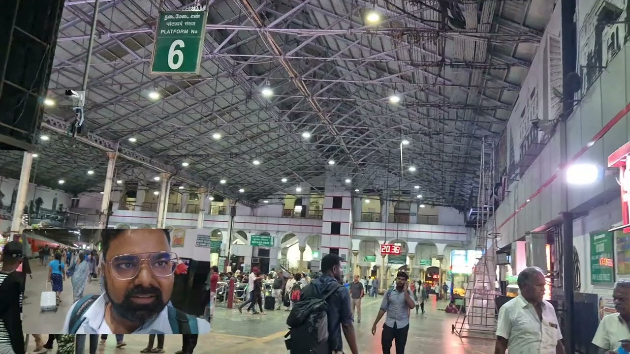 Chennai central railway station #indian #travel #tour #shortvideo #entertainment 