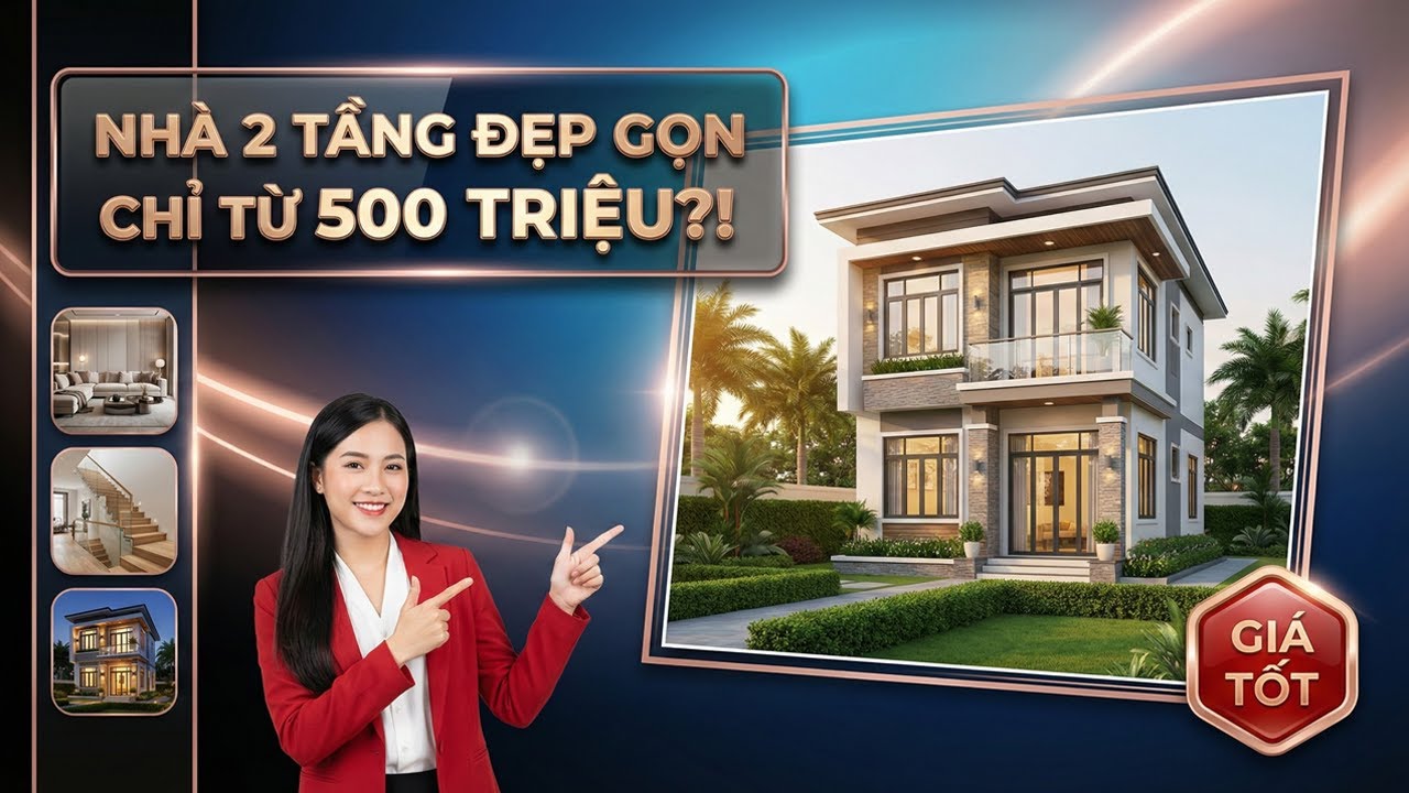 Nh&agrave; 2 Tầng Đẹp Gọn G&agrave;ng Chỉ Từ 500 Triệu &ndash; Xem L&agrave; Muốn X&acirc;y Ngay