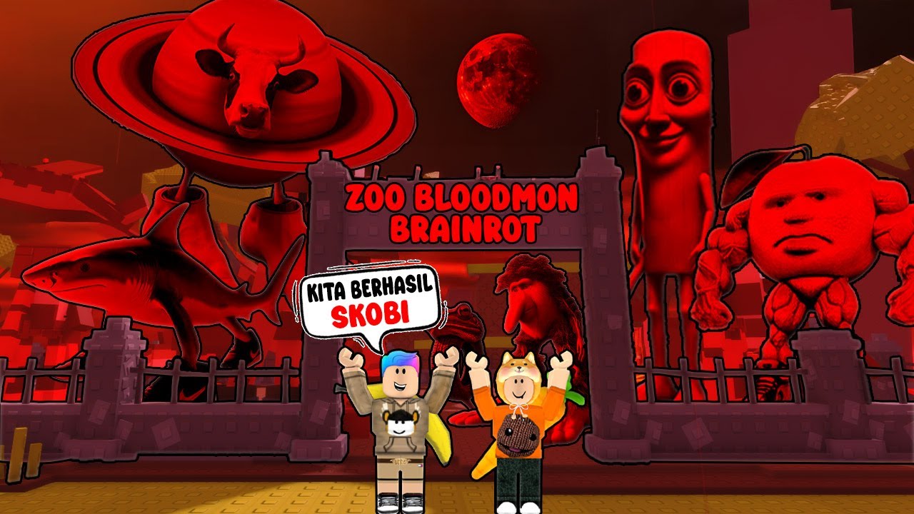 MELOBI DAN SKOBI MEMBUAT KEBUN BINATANG ZOO BRAINROT BLOOODMOON!
