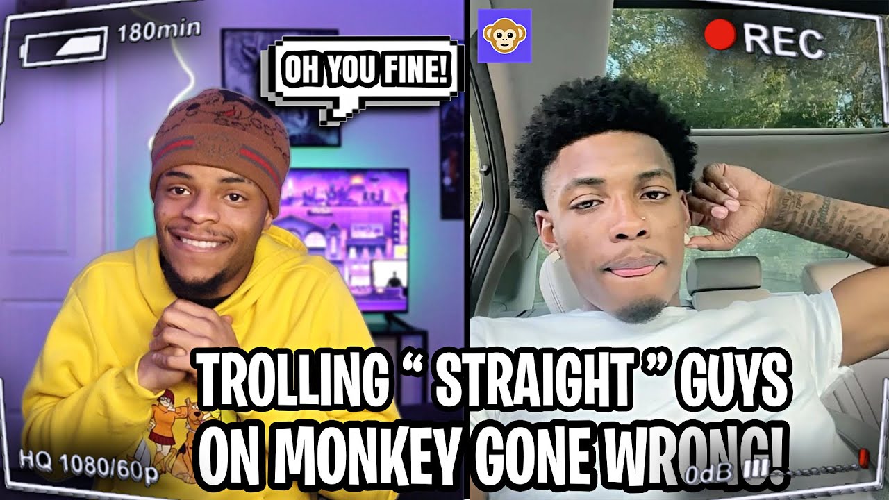 TROLLING “STRAIGHT” GUYS ON MONKEY *I TOOK IT TO FAR😭*