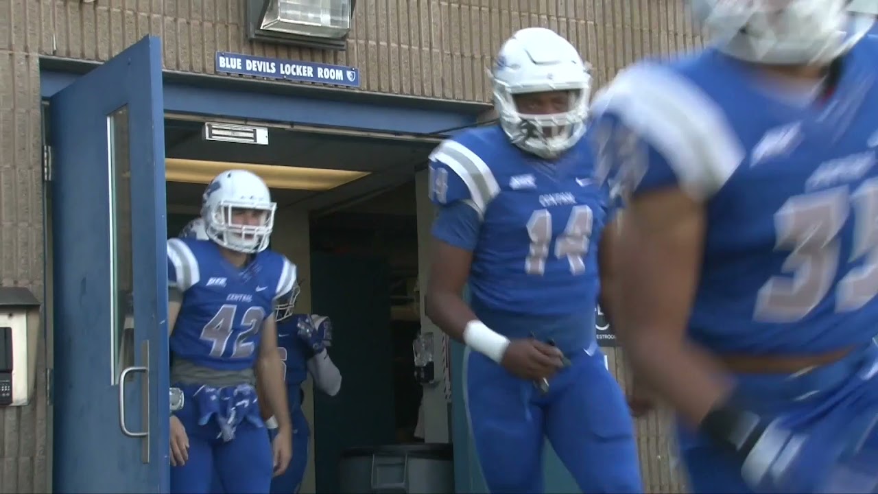 2021 NEC Football Media Day - CCSU seniors J'Von Brown, Tre Jones, Tyshaun James