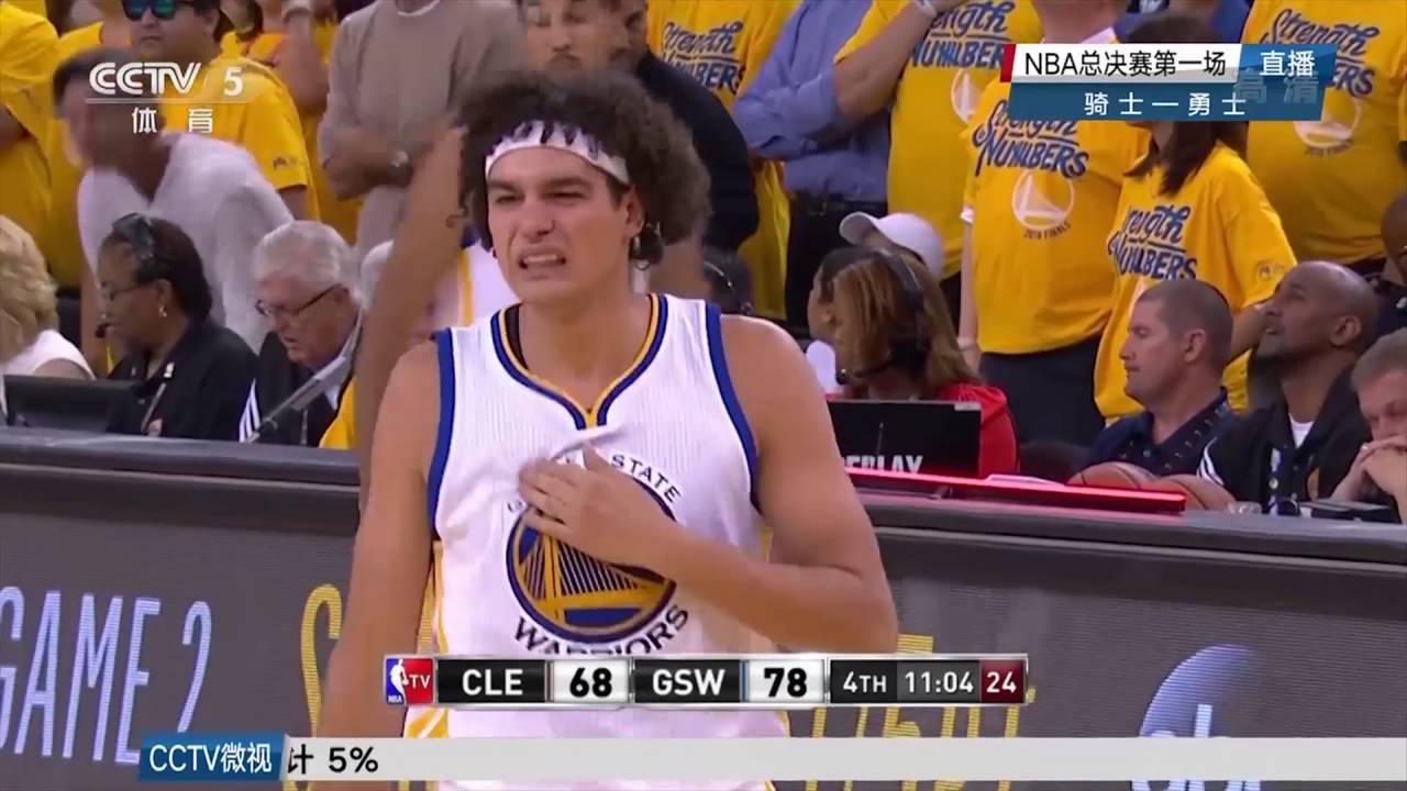 Anderson Varejao Flop | Cavaliers vs Warriors  | 2016 NBA Finals
