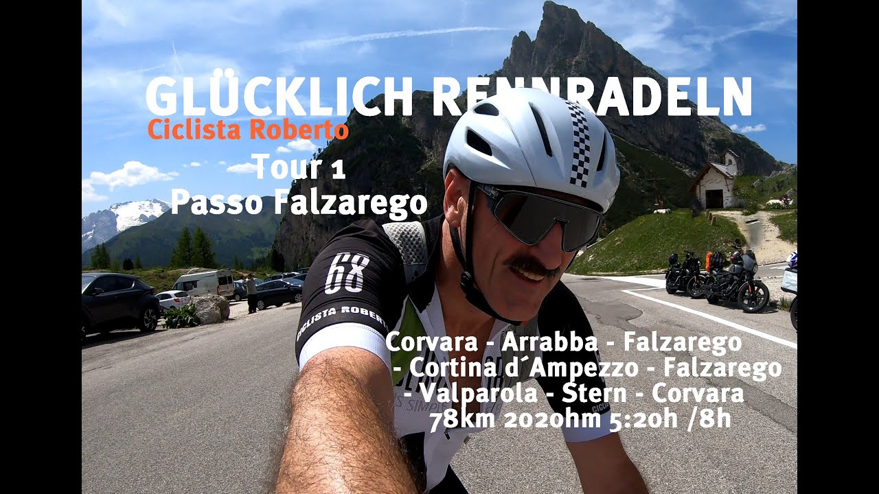 Glücklich - Rennradeln in den Dolomiten | Tour 1 Zweimal über den Passo Falzarego.