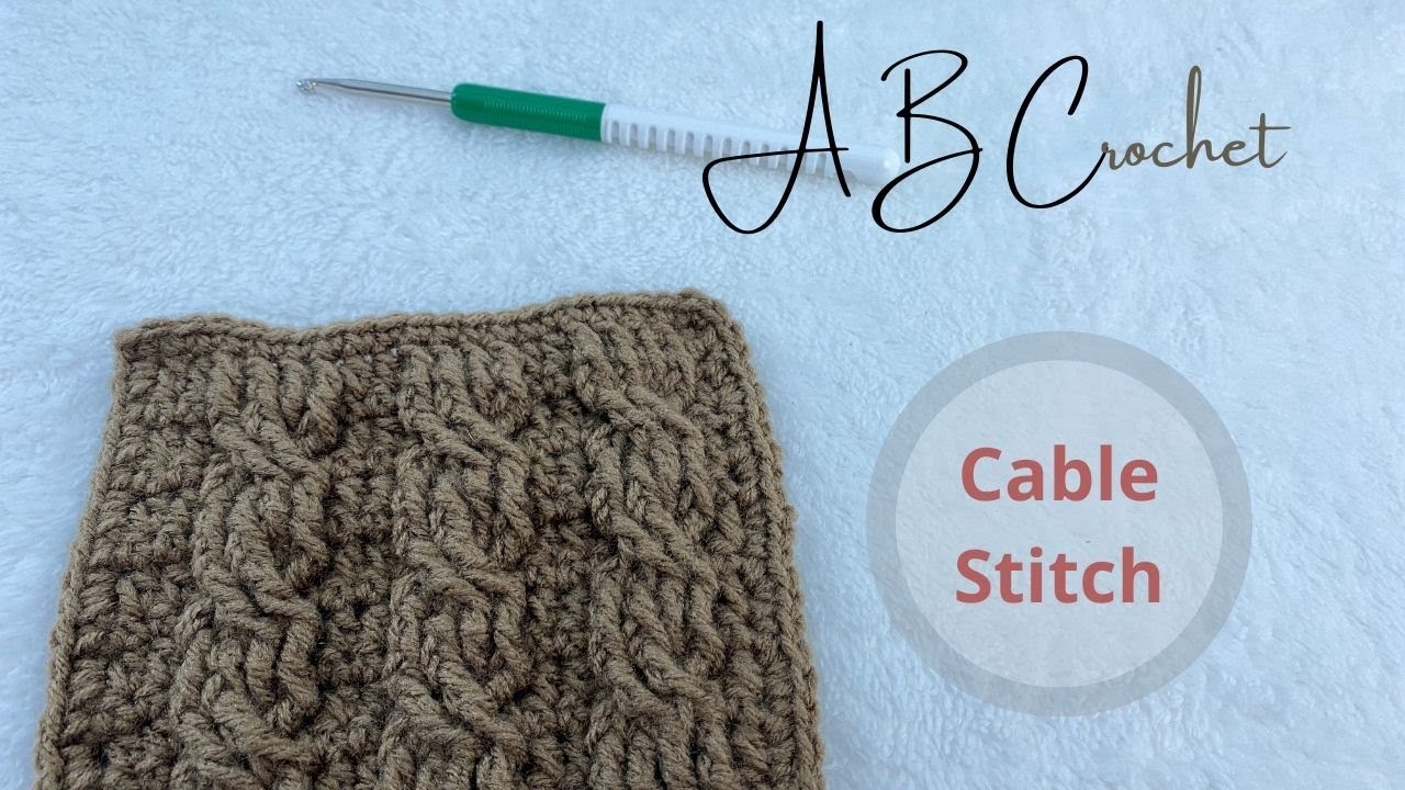 C for Cable Stitch | ABCrochet Series | Erini's Corner