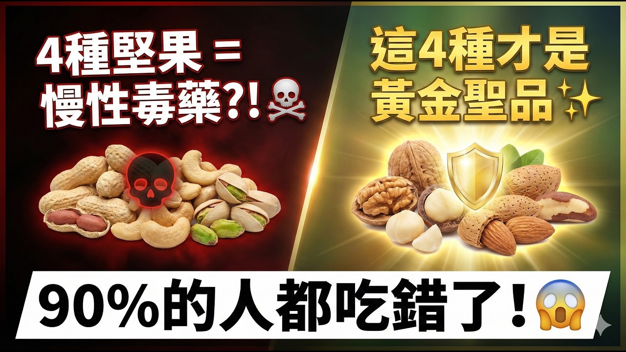 4種堅果是慢性毒藥？4種才是長壽黃金聖品！中老年必看避雷清單
