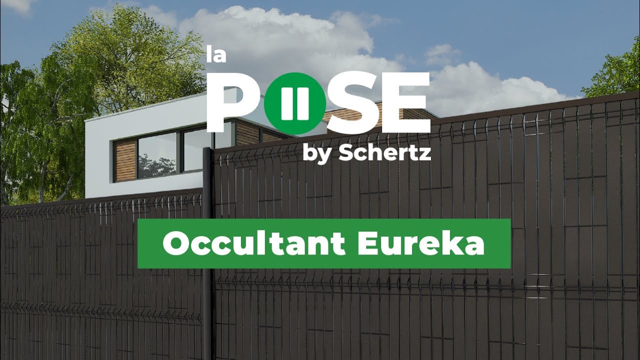 Tutoriel de pose Schertz : comment poser l'occultant Eureka sur une clôture rigide ?