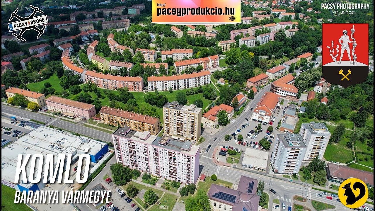 🇭🇺 Komló (Baranya Vármegye) Drón felvétel (4K)