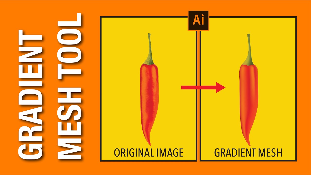 Learn to paint using the Gradient Mesh tool in Illustrator