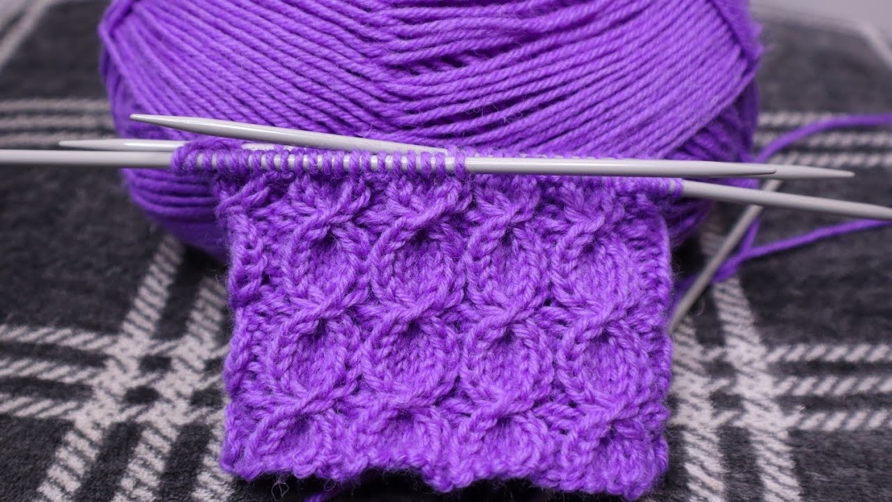 Fake Cable with Eyelet Pattern | Ribbing Knitting