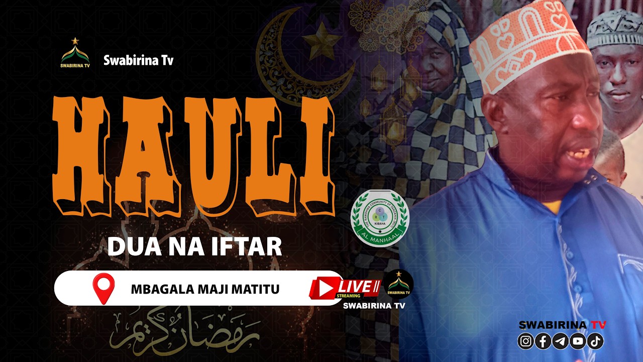 🔴 #Live  HAULI DUA NA IFTAR INAYOFANYIKA MBAGALA MAJI MATITU  KWA SHEIKH MUSTAFA AKIDA