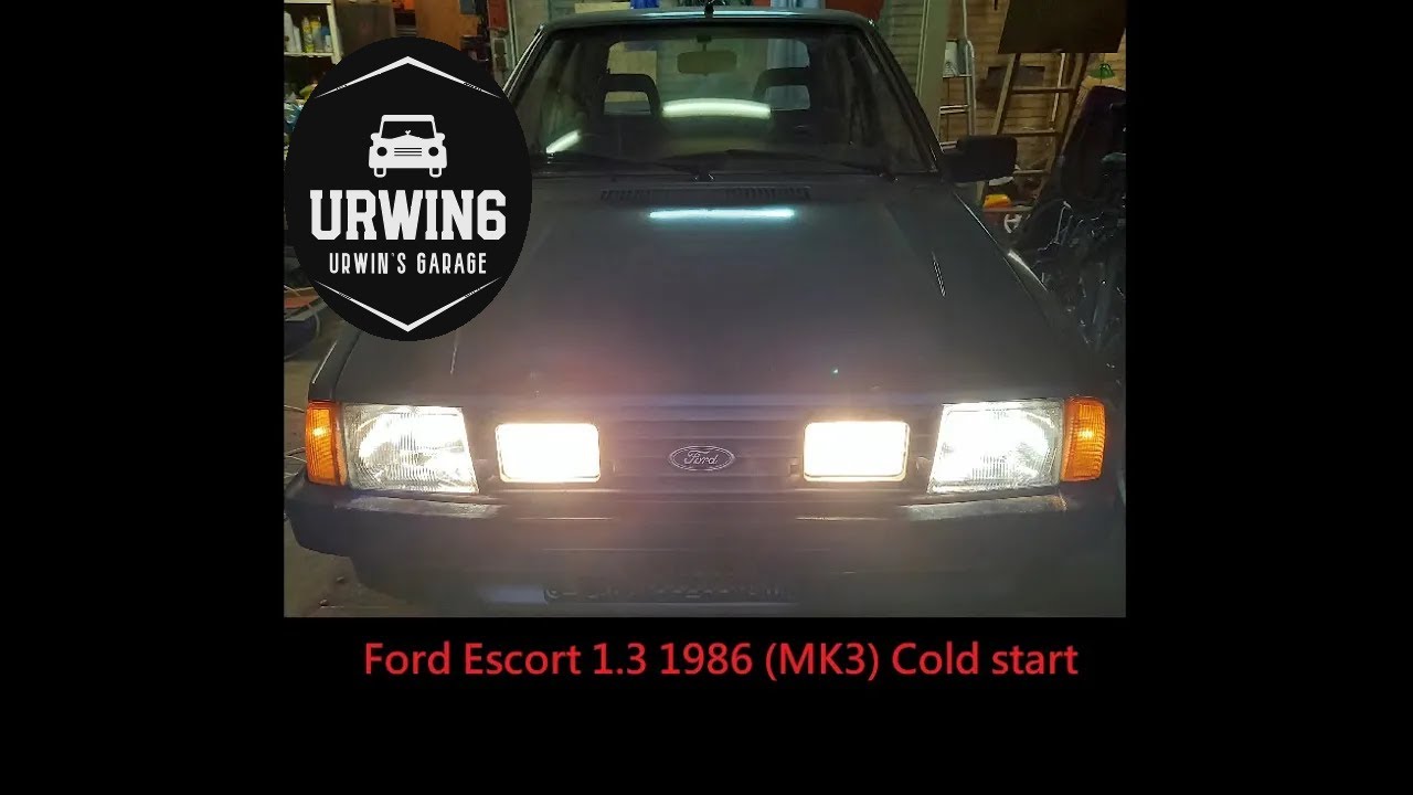 Ford Escort MK3 cold start
