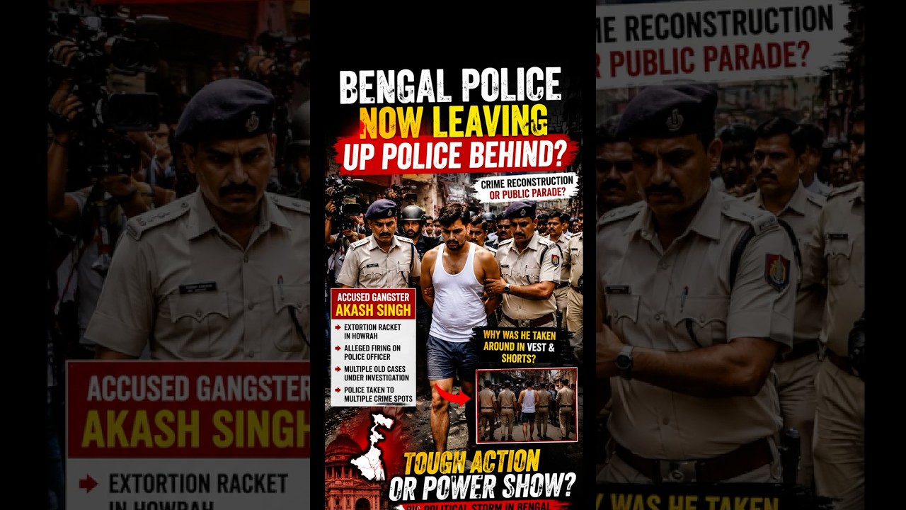 West Bengal Police Action Sparks Massive Debate | Crime Reconstruction or Public Parade?
