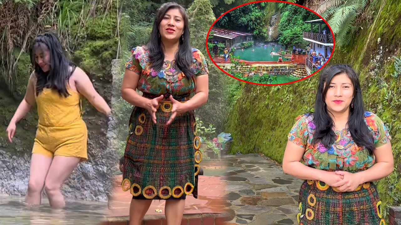 BAÑANDOME EN FUENTES GEORGINAS ,ZUNIL, QUETZALTENANGO, GUATEMALA.