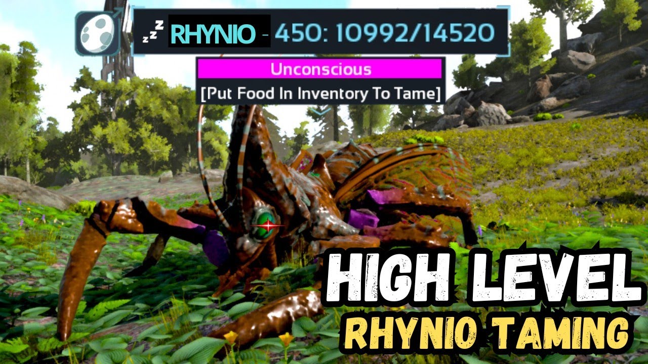 🔥HIGH LEVEL RHYNIOGNATHA TAMING!! | ARK: Ultimate Mobile 2025