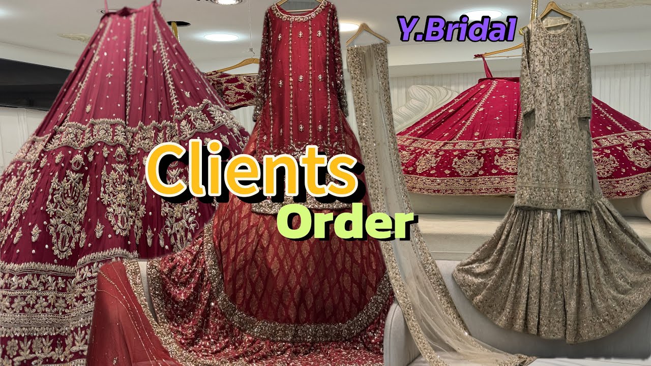 BRIDAL LEHNGA KAHA SY MILAY GA HURRY GUYS ND BOOK NOW UR ORDER WITH Customise COLOURS…