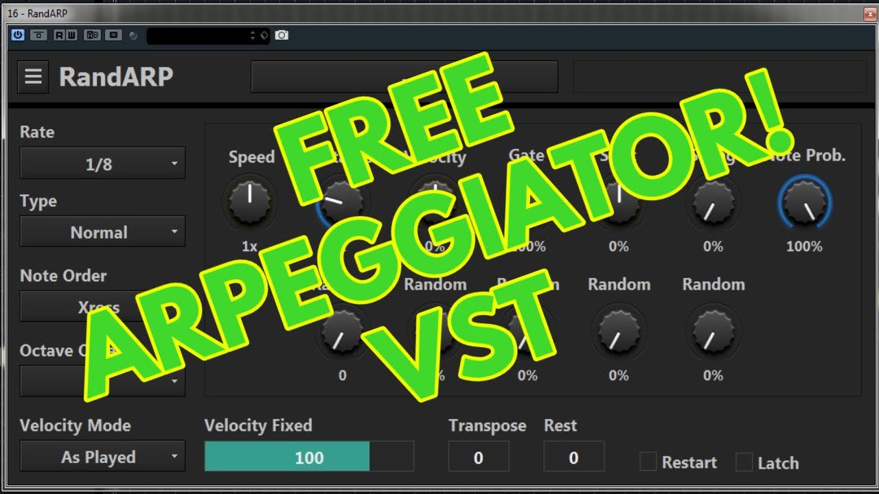 FREE Arpeggiator VST - RandArp.