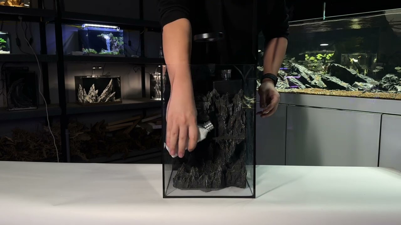 Desktop Aquarium Unboxing & Setup| Custom Aquarium Landscape by AquaPinnacle