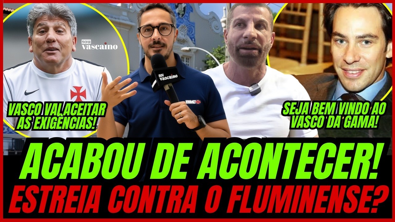 ACABOU DE ACONTECER AGORA AS 3 DA TARDE! VASCO TOMA DECISÃO SUPREENDENTE!