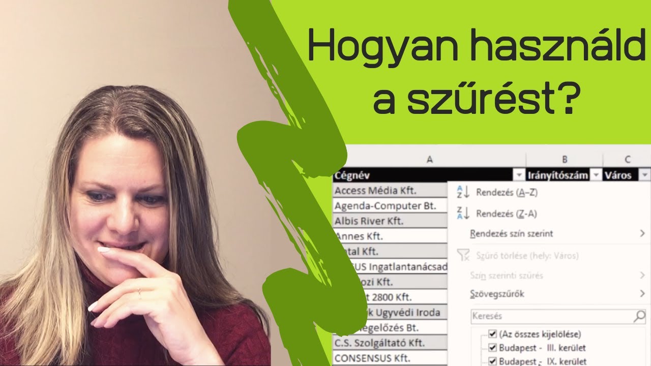 Szűrés az Excel táblázatban [ExcelTitok]