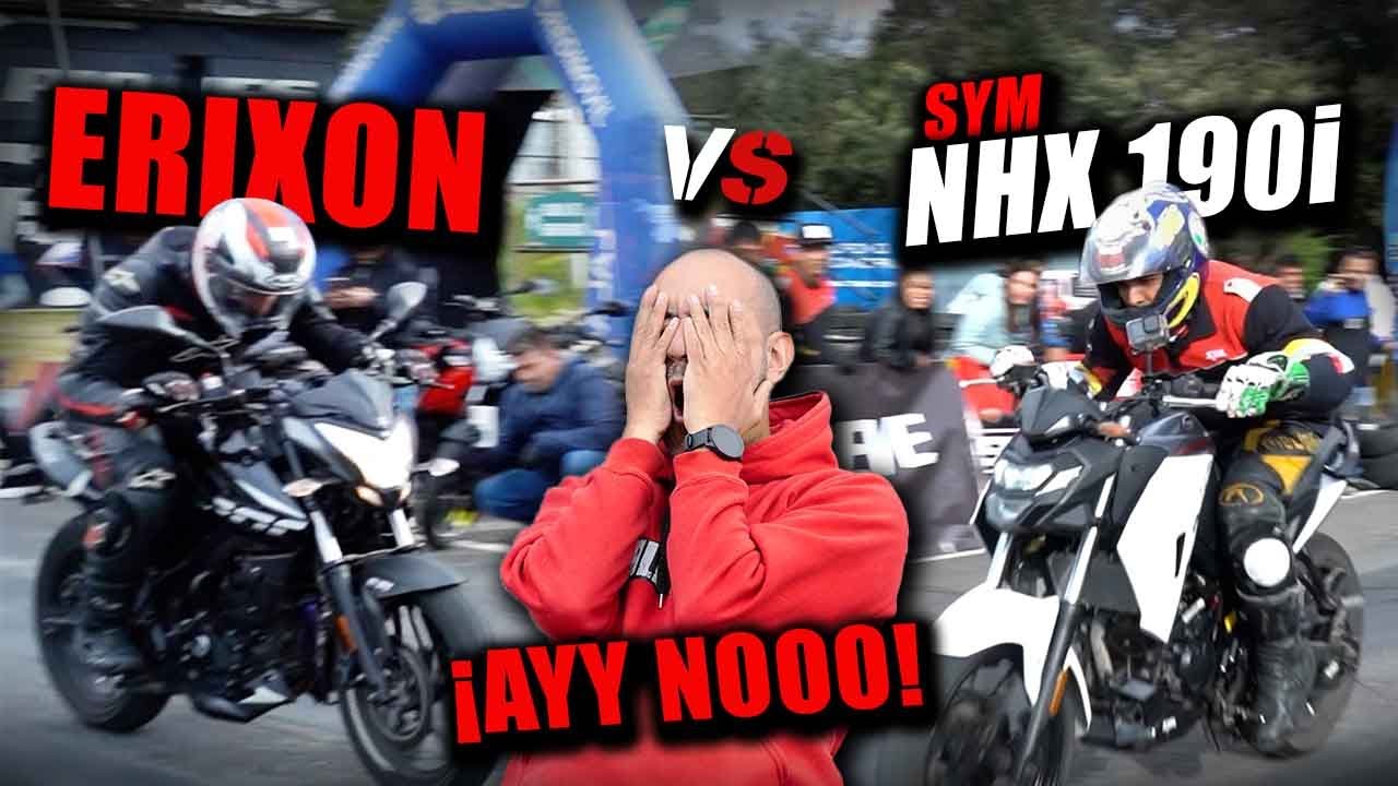 🔥🛑ERIXON🆚 SYM NHX 190i ❌ Fullgass Drag Race Cuarto de milla 