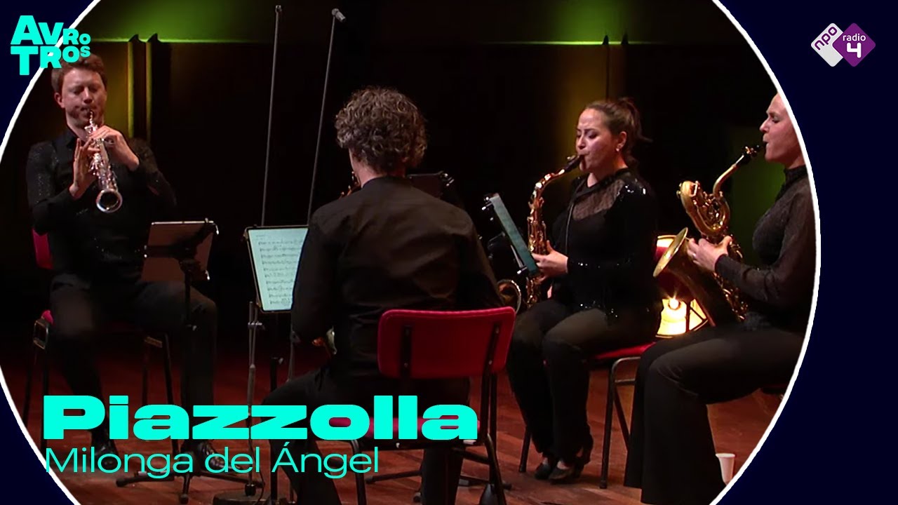Piazzolla: Milonga del Ángel - Berlage Saxophone Quartet - Live concert HD
