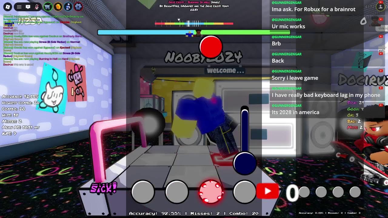 🔴 Roblox, I play games that the chat says
