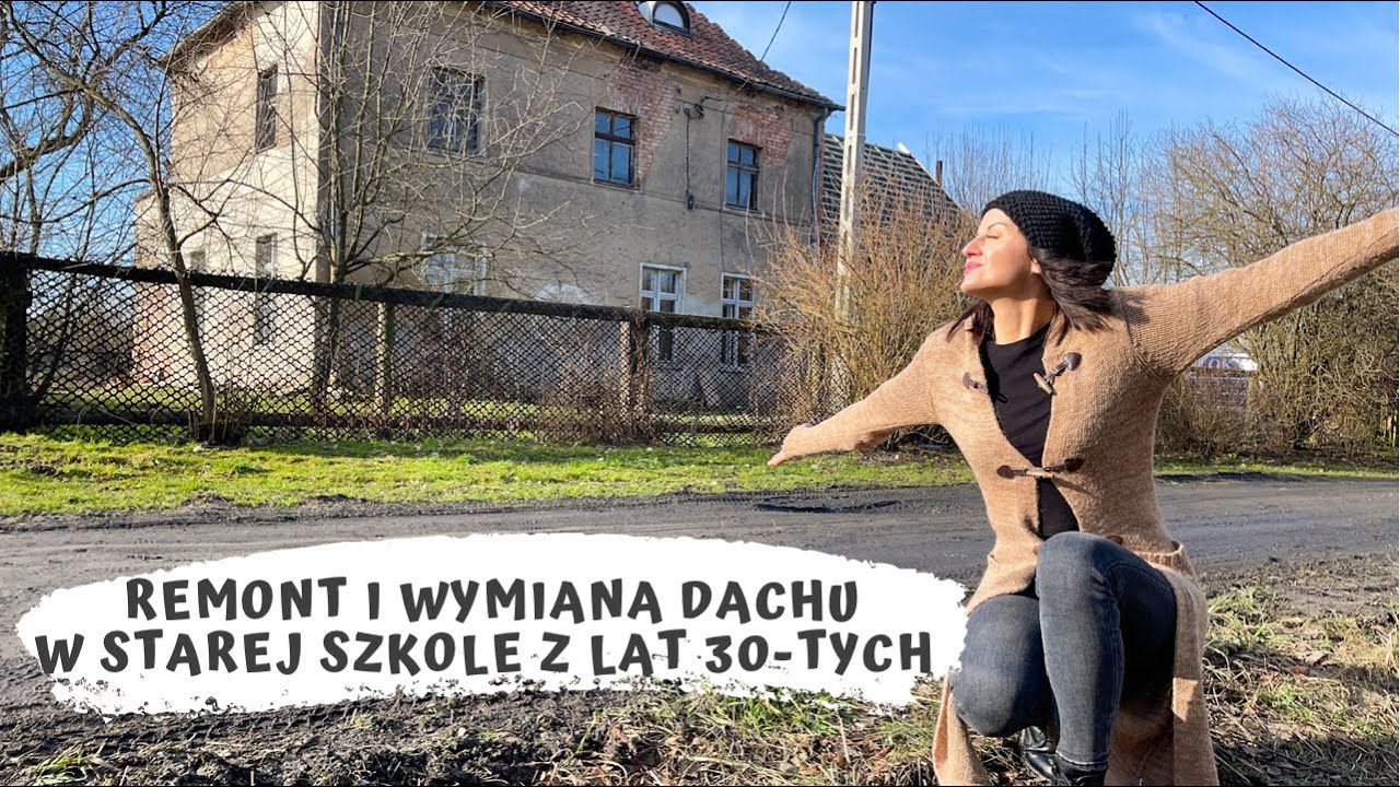 Remont i wymiana dachu w starej szkole, efekt wow! Jak długo trwał? Duże postępy!