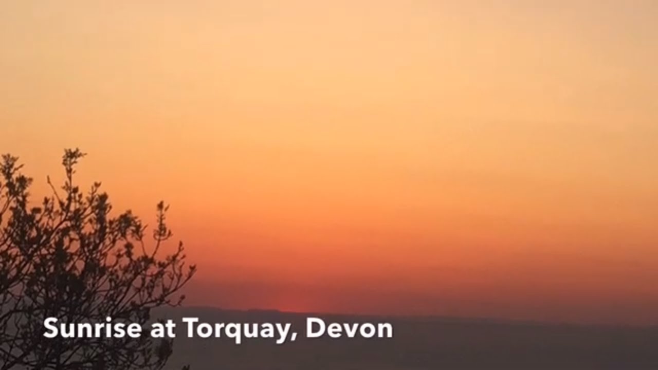 Wonderful Sunrise at Torquay, Devon