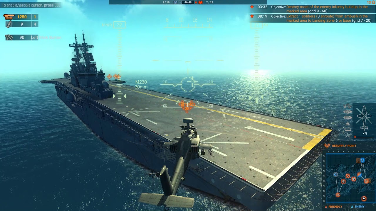 Heliborne E18 Apache Gun run