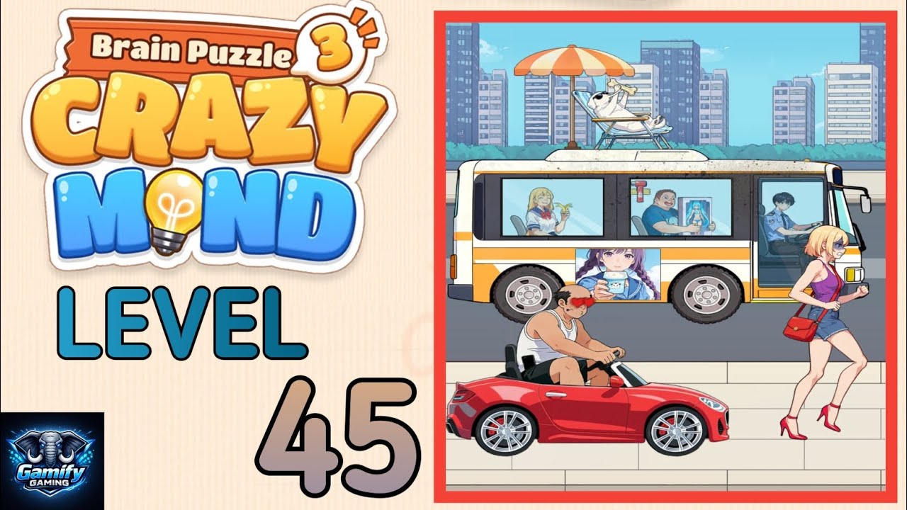 Brain Puzzle 3 Crazy Mind Level 45 |Chase Off Creep| Walkthrough