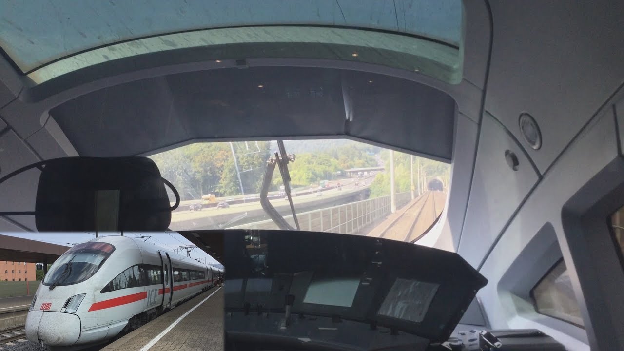 Schnellfahrstrecke Würzburg- Kassel- Göttingen: Mitfahrt im ICE-T der Deutschen Bahn