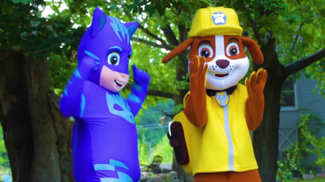 PJ Masks Owlette In Real Life Adventure Saves LOL Surprise from Paw Patrol Game | Ellie Sparkles