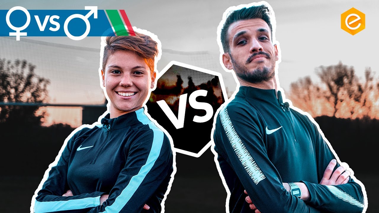 Calcio FEMMINILE vs MASCHILE - Sfida e intervista a Manuela GIUGLIANO