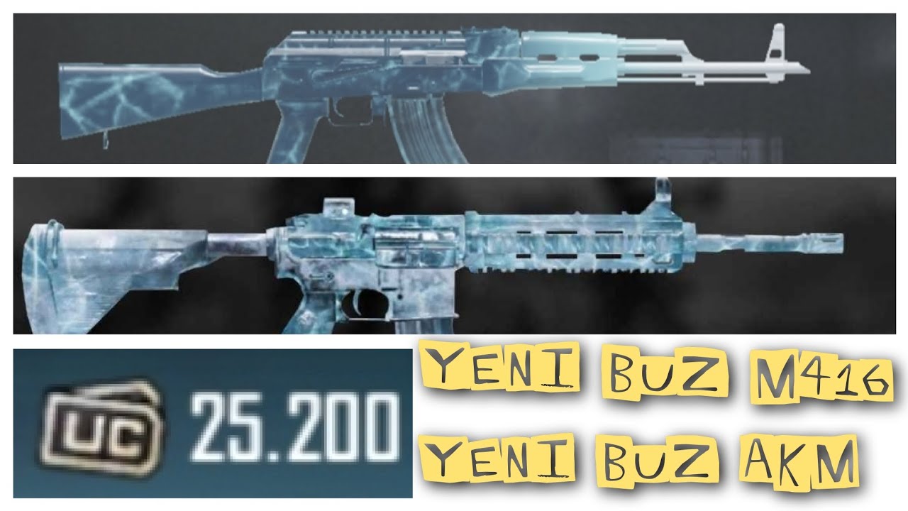 YENİ BUZ DİYARI M416 VE BUZ DİYARI AKM GELDİ.. #pubgmobile #m416 #akm