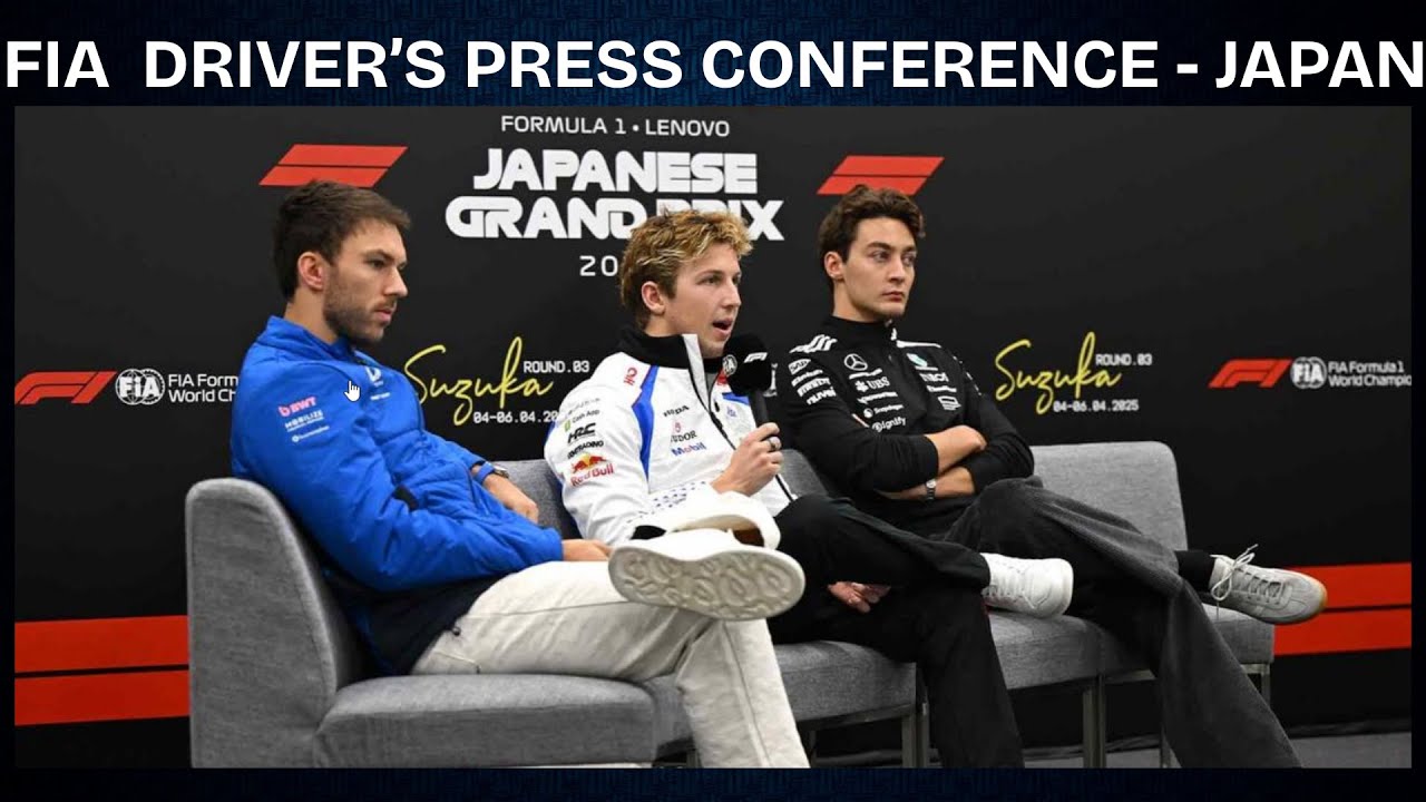 F1 Drivers Press Conference Lawson, Russell, Gasly   Japanese GP 2025