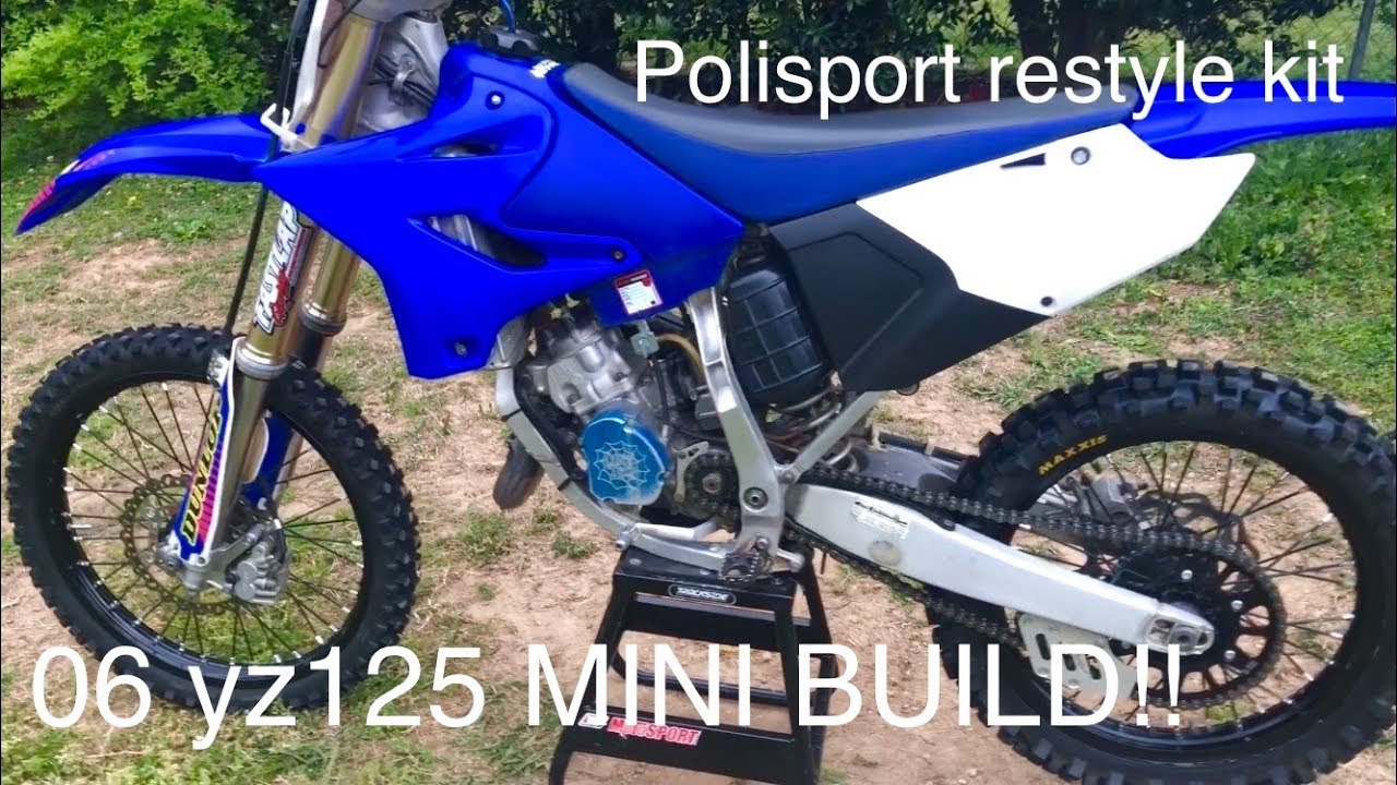 06 YZ125 polisport restyle kit!!!(yz125 mini build pt.1)