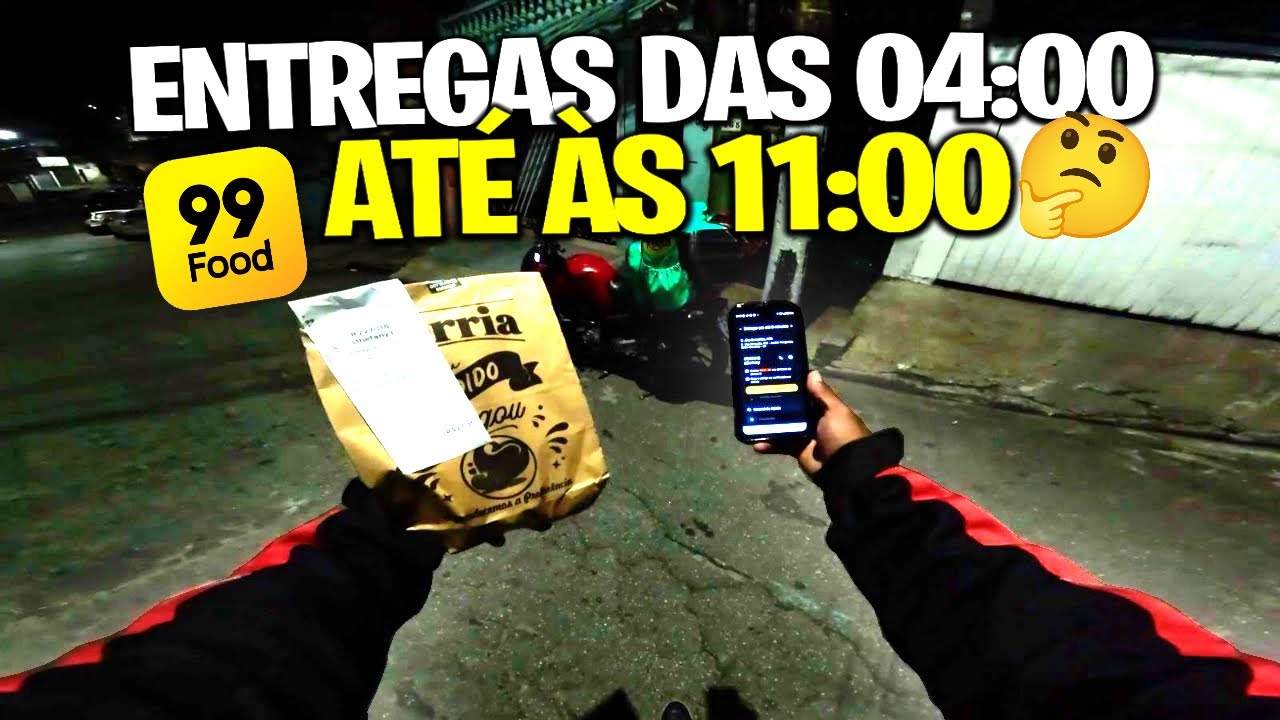 ACORDEI AS 04:00 DA MANHÃ SERÁ SE  VALE A PENA!? 🍔💸 (99food)
