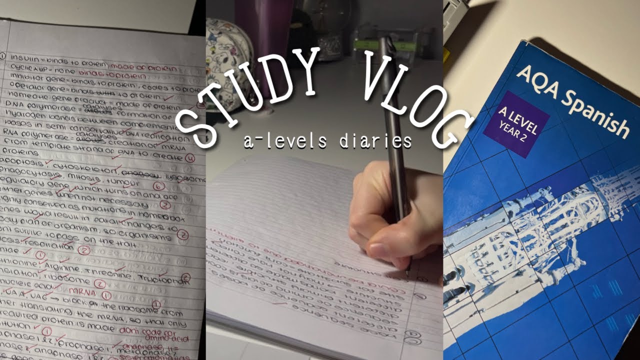a-levels study vlog 🍓 mocks, essays and anki 