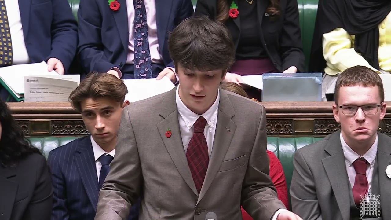 Oli's Speech at UK Youth Parliament