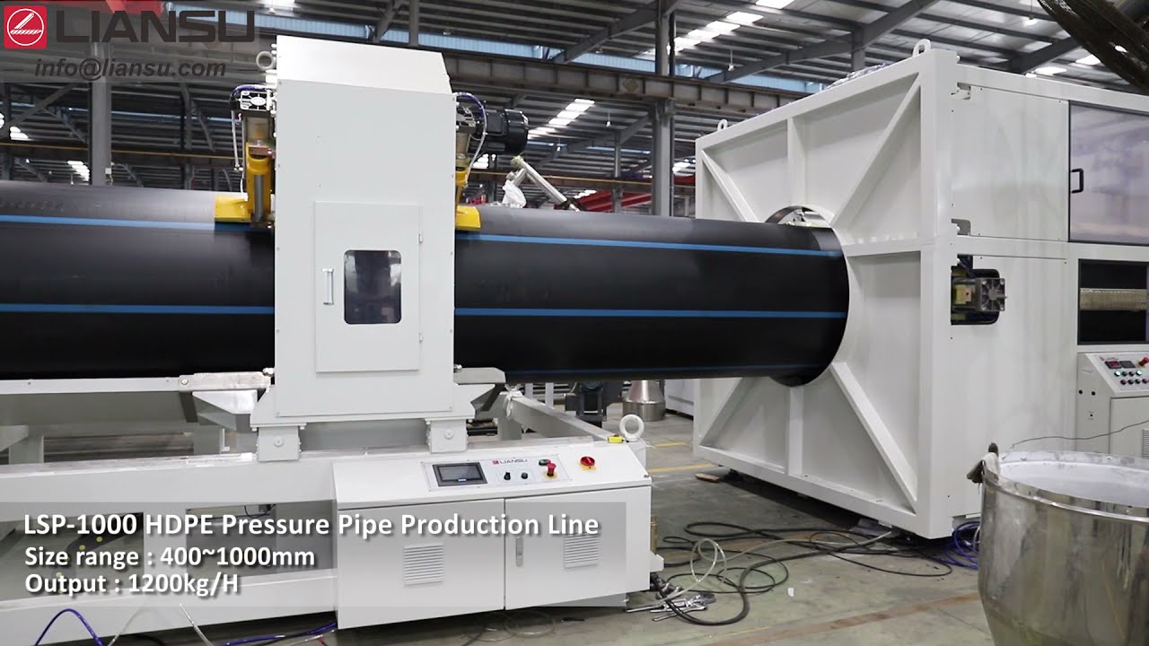 LSP-1000 HDPE Pressue Pipe Extrusion